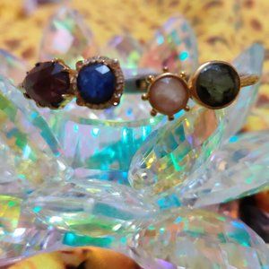 Kate Spade cuff bracelet. Gold and Faux Stone Crystals